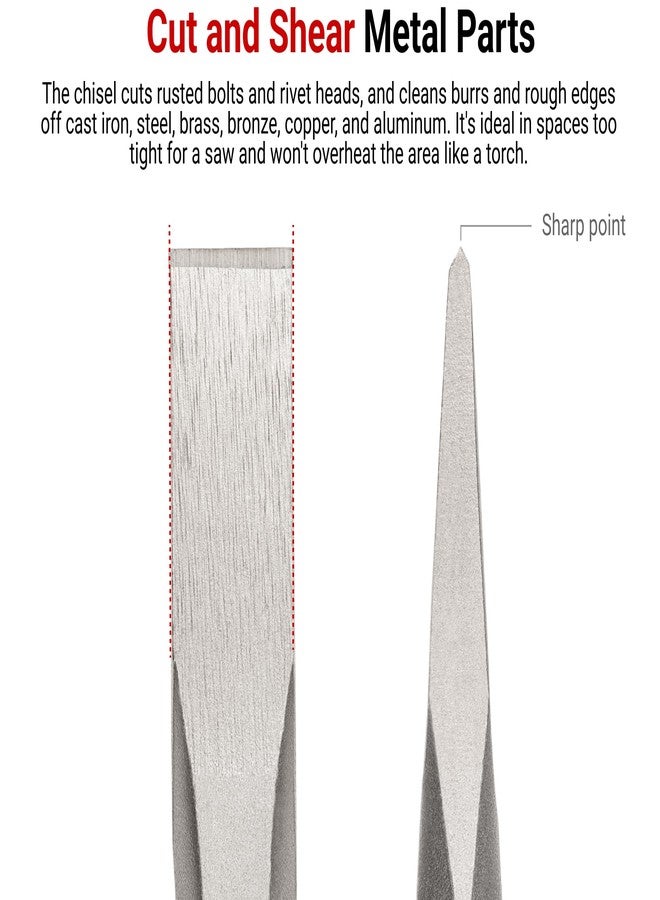 TEKTON 1 Inch Cold Chisel | 66009 | Made in USA - Image 2