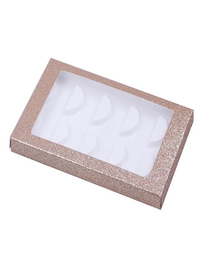 lasenersm 6 Packs 5 Pairs Eyelash Storage Book Eyelash Tray Holder Plastic Lash Tray Holder Eye Lash Tray Plastic Empty False Eyelash Trays Container Eyelash Storage Case Box, White - Image 3