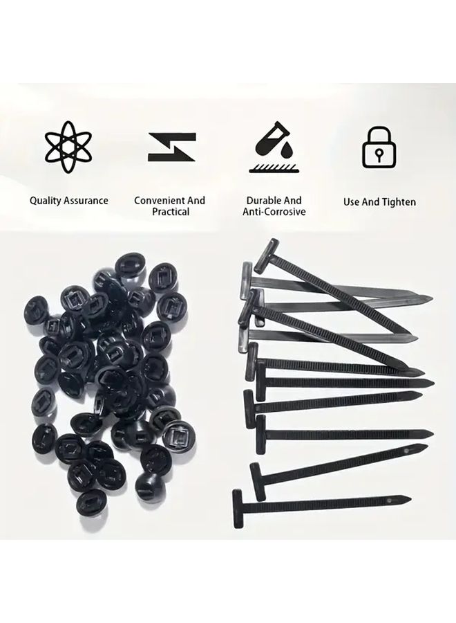 150 Pieces Self Locking Nylon Cable Ties Heavy Duty With Storage Rack For Automotive Office Outdoor - Image 4