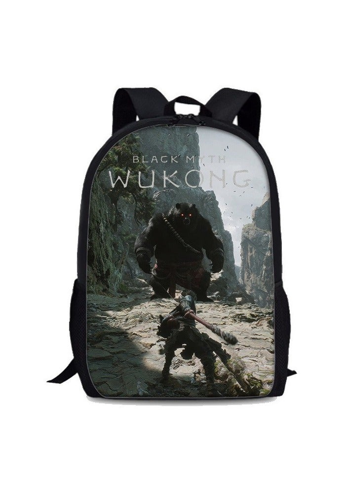 Black Myth Wukong Game Peripheral Student Backpack - Image 1