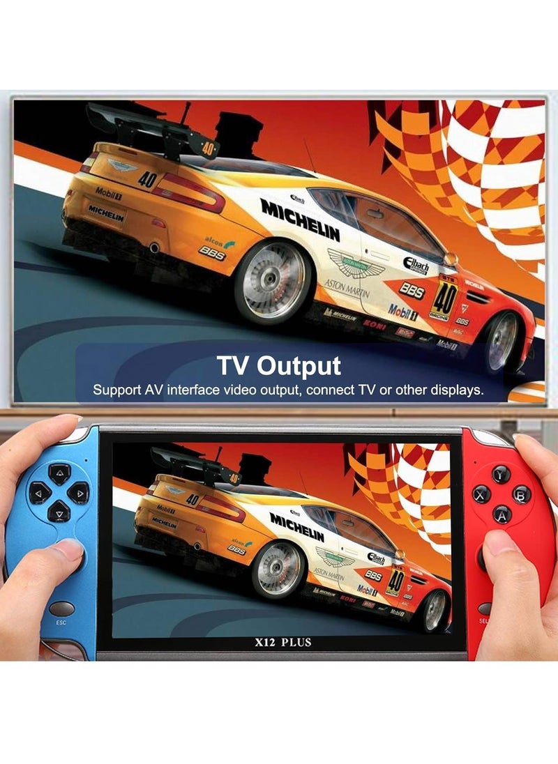 Generic - X12 Plus 7“ Video Game Console Built-in 1000 Games 16GB - Image 1