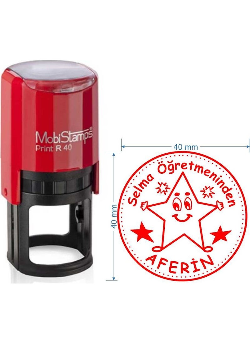 Mobistamps R40 Personalized Teacher Stamp  - Image 2