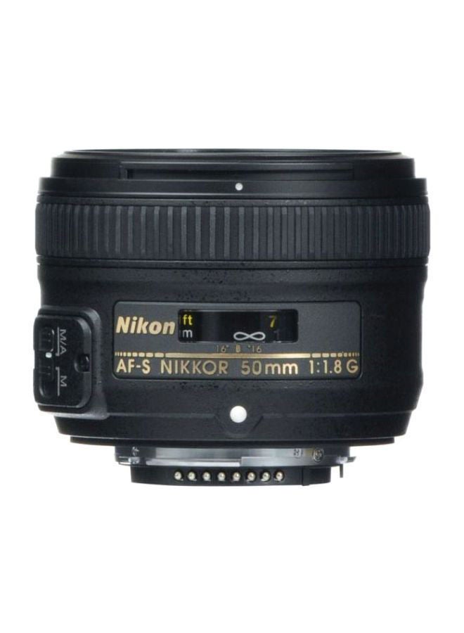 نيكون عدسة كاميرا نيكور AF-S ببعد بؤري 50 مم وفتحة عدسة f/1.8G لكاميرا نيكون أسود - Image 3