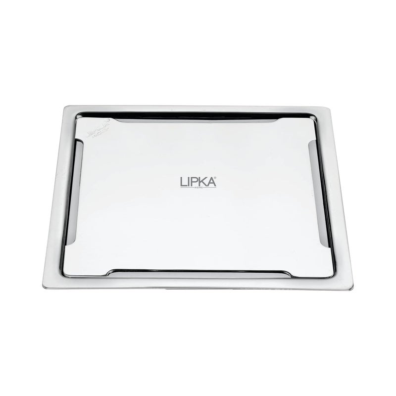 LIPKA Beta Deluxe Square Flat Cut Floor DrainPremium Stainless Steel 5 x 5 Inches - Image 4