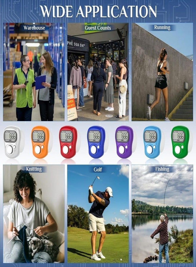 LittleLovik Finger Ring Digital Head Counter (Pack of 2), Mini Hand Tally Counter, Exercise Tracking, Cricket Umpire & Various Counting Purpose, Portable Counter (Multicolour). - Image 4