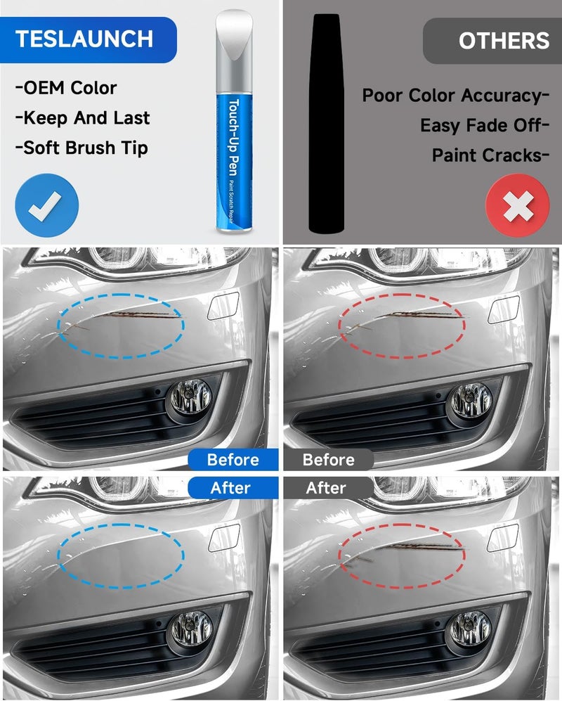 RSACET GAZ/WA8624/50U/50 Summit/Olympic/Interstellar White Touch Up Paint Compatible with Chevrolet GMC Buick CadillacExact Match Touch Up Paint Car Scratch Repair - Image 2