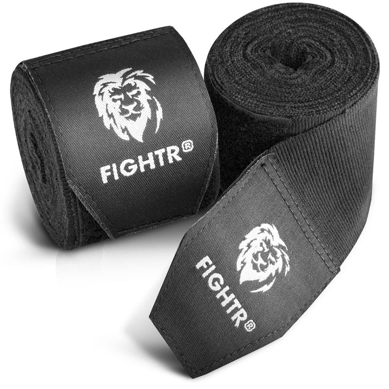 FIGHTR فايتر® لفائف اليد للملاكمة 160 بوصة، لفائف شبه مرنة مع حلقة للإبهام للملاكمة، MMA، موياي تاي وفنون القتال - Image 1