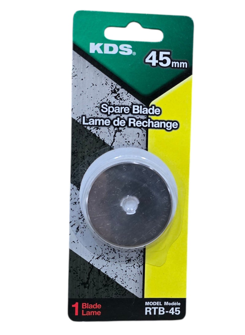 KDS RTB-45 Replacement Cutting Blade 45mm for Utility & Rotary Cutter – 1 Piece - Image 3