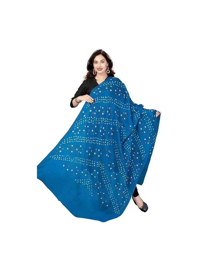 Accessorize Kingdom Women's Pure Cotton Bandhani Dupatta  - Image 1
