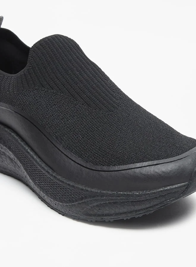 Kappa Women's Solid Mesh Slip-On Sports Shoes
