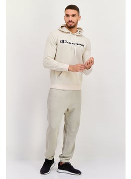 Champion Men Sportswear Fit Long Sleeves Outdoor Hoodies, Beige  - Image 4
