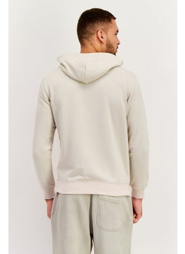Champion Men Sportswear Fit Long Sleeves Outdoor Hoodies, Beige  - Image 3
