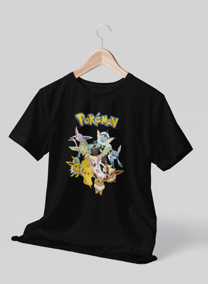 ZOOM Colorful Pokémon Characters Kids T-Shirt for Boys and Girls