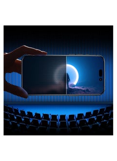 ريتشي Knight 2.5D Privacy TG زجاج مقسى لهاتف iPhone 14 Pro Max مع فلتر مضاد للتجسس شاشة كاملة مع إطار شفاف  - Image 2