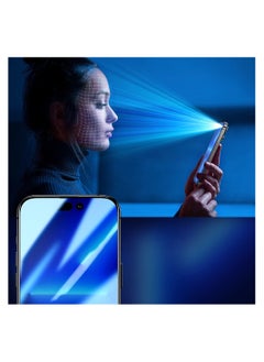 ريتشي Knight 2.5D Privacy TG زجاج مقسى لهاتف iPhone 14 Pro Max مع فلتر مضاد للتجسس شاشة كاملة مع إطار شفاف  - Image 3