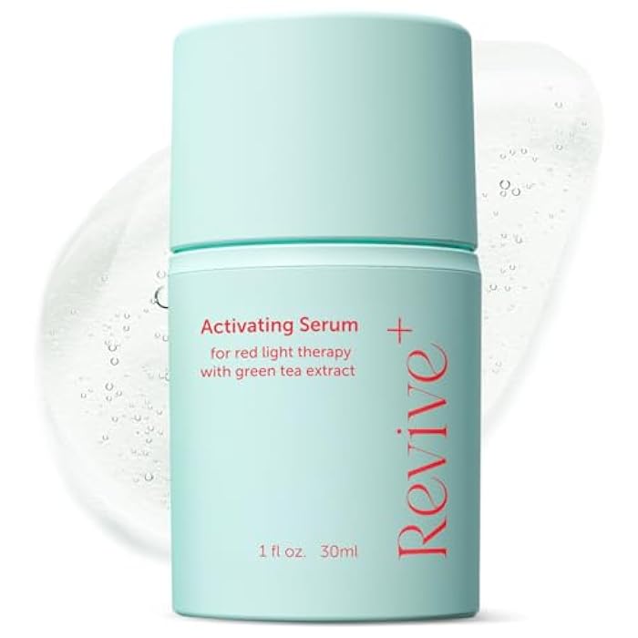 Berkland Red Light Therapy Activation Serum - Amplify Effects & Reduce Wrinkles with Hydrating Serum for Face - Green Tea Serum - Hydrating Face Serum Skin Care Routine - Hyaluronic Acid Serum for Face - 1oz - Image 1