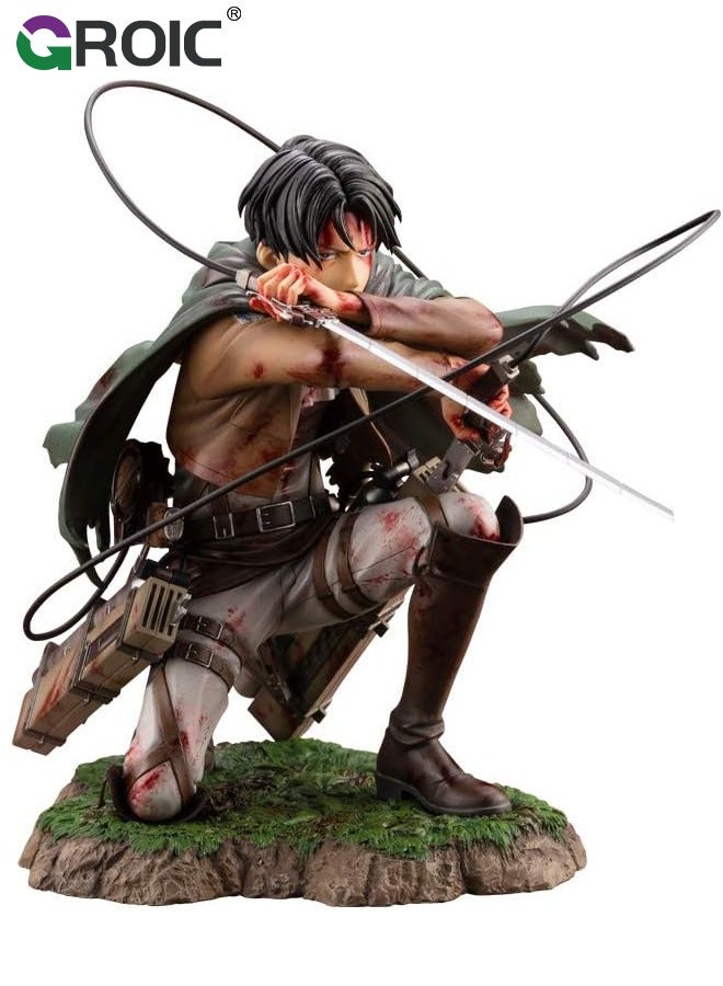 GROIC Attack ON Titan Figure- Levi·Ackerman Figure, Collectible Cleaning Levi Ackerman Figure from Attack on Titan Anime by Youtooz Attack on Titan Collection - Image 1