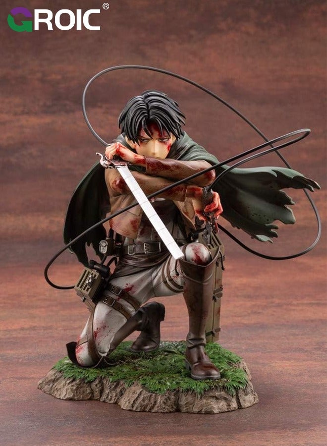 GROIC Attack ON Titan Figure- Levi·Ackerman Figure, Collectible Cleaning Levi Ackerman Figure from Attack on Titan Anime by Youtooz Attack on Titan Collection - Image 2