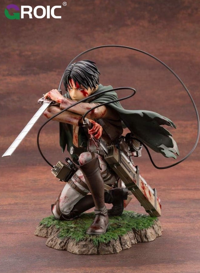 GROIC Attack ON Titan Figure- Levi·Ackerman Figure, Collectible Cleaning Levi Ackerman Figure from Attack on Titan Anime by Youtooz Attack on Titan Collection - Image 5