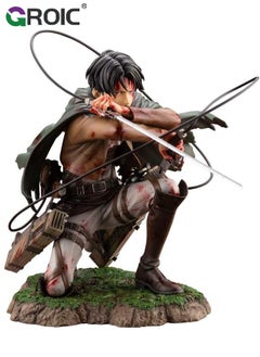 GROIC Attack ON Titan Figure- Levi·Ackerman Figure, Collectible Cleaning Levi Ackerman Figure from Attack on Titan Anime by Youtooz Attack on Titan Collection  - Image 1