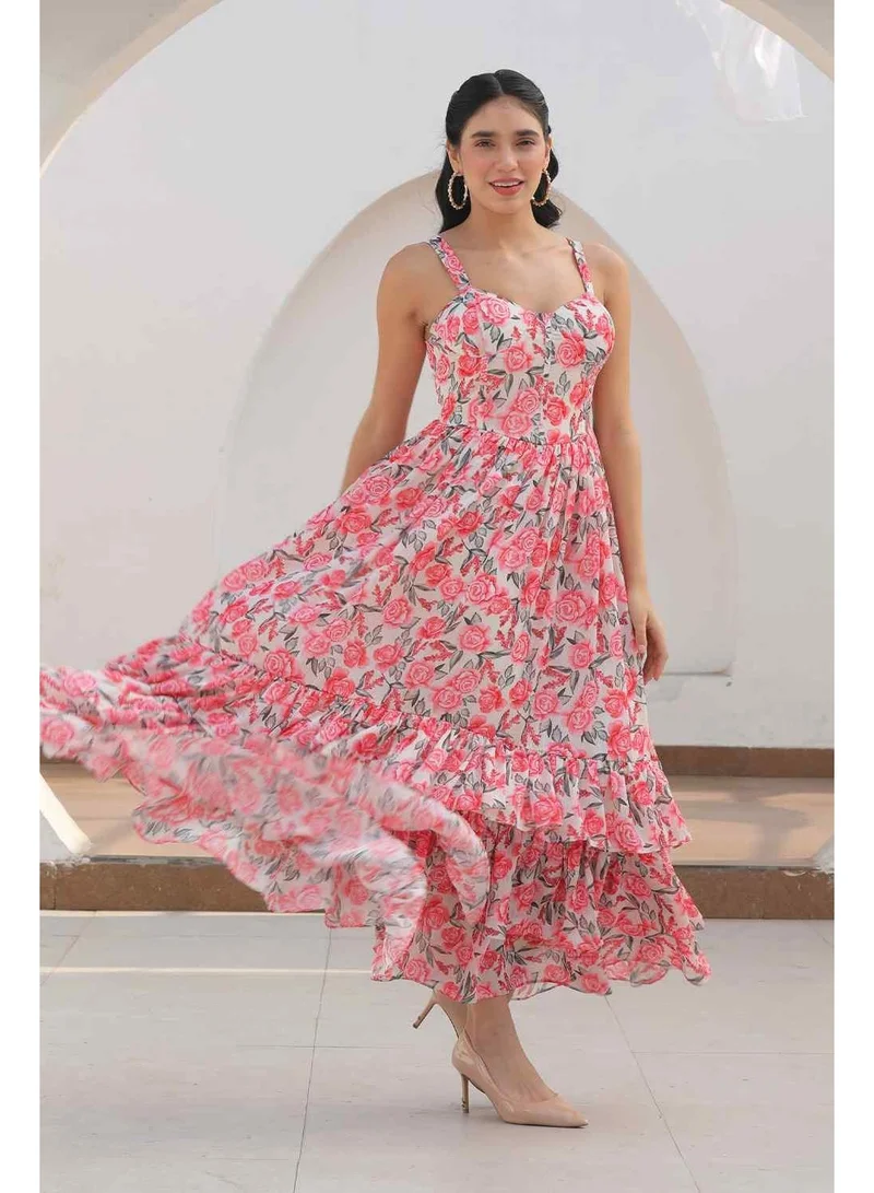 Luxe & Hardy فستان كورسيه من لوكس آند هاردي بلون العنبر - عاجي