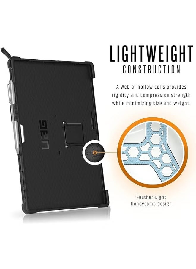 PROMASS - UAG Designed for Microsoft Surface Pro 7 Plus, Pro 7, Pro 6, Pro 5th Gen (2017) (LTE), Pro 4 Feather-Light Rugged [Black] Aluminum Stand Military Drop Tested Case - Image 1