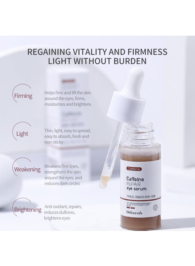ديلفينث DEleventh العلامة التجارية الكورية مصل الكافيين لإصلاح محيط العين 30ml / مع فيتامين E، مضاد للأكسدة، يزيل الخطوط الدقيقة، يقلل من الانتفاخات والهالات السوداء، يشد ويرطب منطقة العين الحساسة - Image 4
