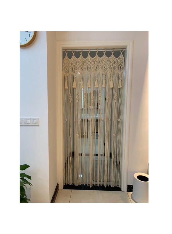 Bluejw Factory Handmade Cotton Rope Woven Tapestry Door Curtain Fabric Home Decoration Curtain Variety Of Nordic Bohemian Style - Image 1