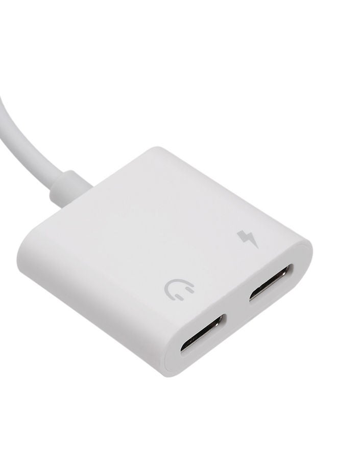 NIBEMINENT Dual Type-C Digital Version Of Audio Cable White - Image 2