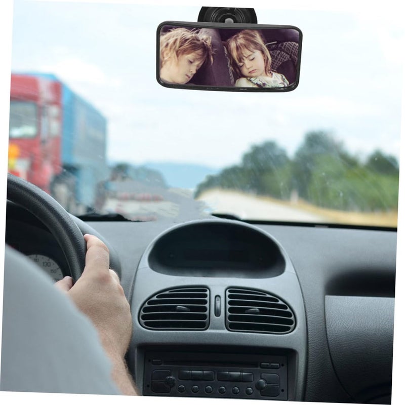 2Pcs Shatterproof Suction Cup Safety Mirror For Baby Car Seat Windshield - Image 5