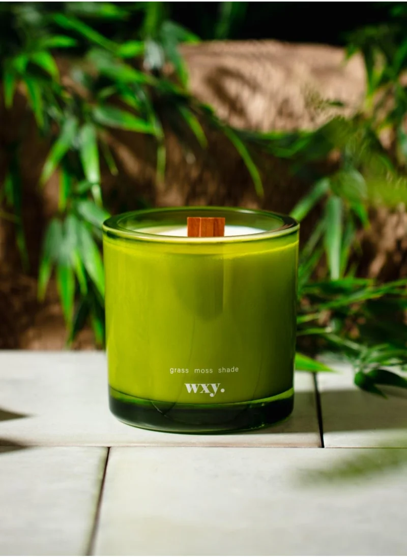 WXY Roam Mini Candle – Peach Hibiscus Pine  Amber & Umbra Collection  Luxury Scented Candle in Glass Base – Perfect for Gifting