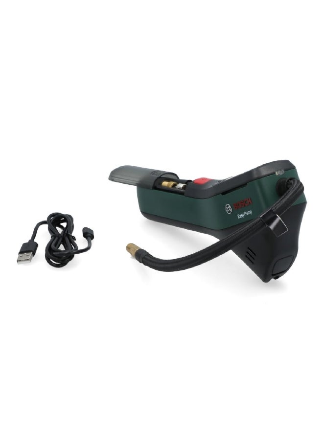 BOSCH EasyPump 3.6V Autostop Cordless Compressed Air Pump 8.7 x 12.3 x 26.5 cm Green and Black JE0 603 947 036  - Image 5