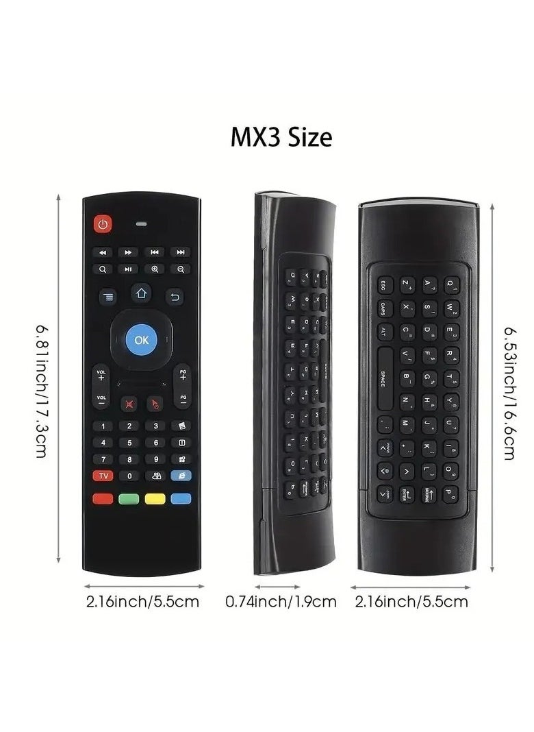 shopi.ae - MX3 Air Mouse Mini Keyboard Wireless Remote 2.4G Multifunctional Fly Mouse with Infrared Learning for Android Smart TV Box - Image 1