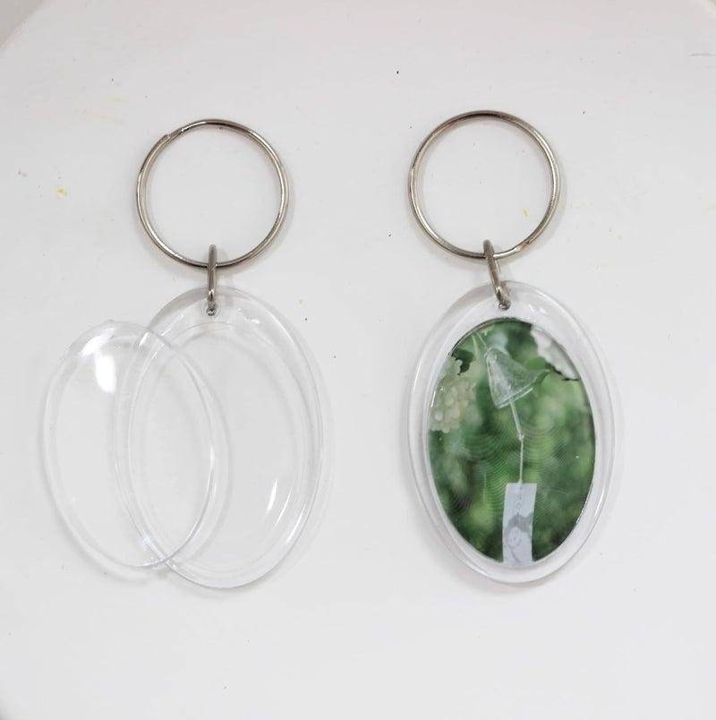 BetterJonny 20Pcs Acrylic picture Keychain Blanks Photo Keychain Clear in Photo Keychain Acrylic Picture Frame Keyrings - Image 5