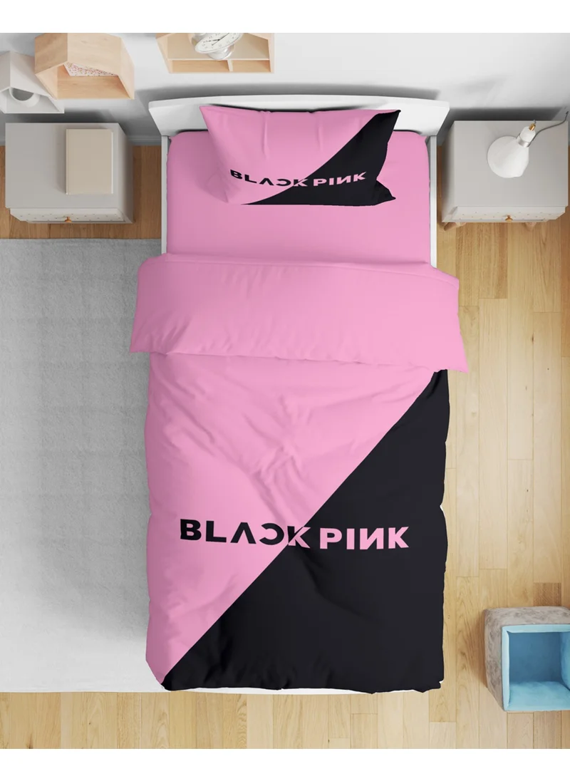 Eray Home Erays Home Erayshome Black Pink 3D Printed Single Bed Sheetless Duvet Cover Set
