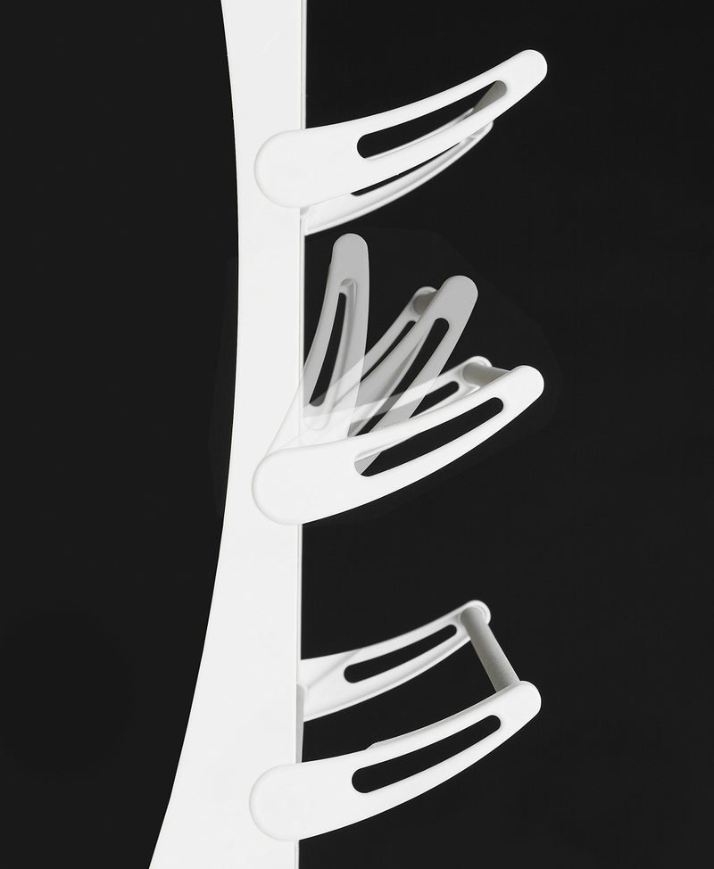 Whitmor Over the Door Shoe Rack, Fold-up Non-slip Bars, 36 Pair, White - Image 3