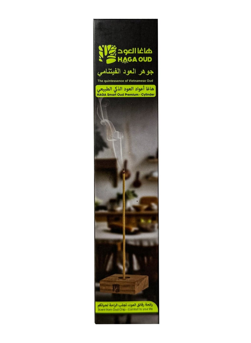 Haga Oud Vietnam Agarwood Incense Sticks - Premium SOY1s, 44 Sticks, 16cm Long, 3mm Thick, 25g - Natural, Chemical-Free Long-Lasting Fragrance for Home, Office & Meditation - Gift Box (Pack of 3) - Image 1