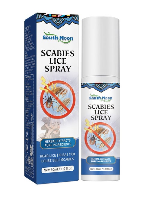 Scabies Lice Spray, Head Care, Deep Pore Cleansing, Head Lice Removal Spray, 30ML/1.0 FL.OZ