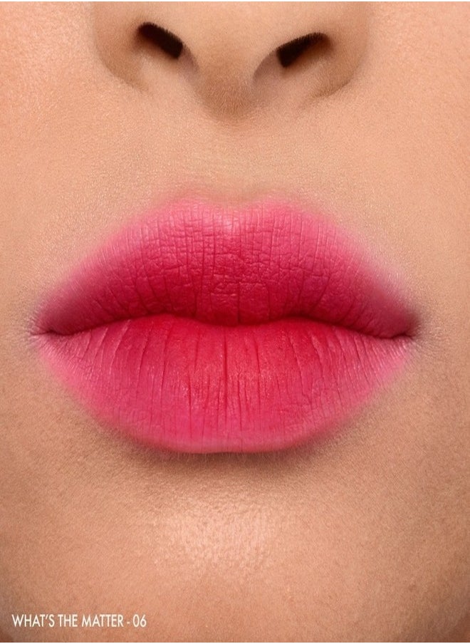 SEPHORA - Sephora Collection Soft Matte & Easy - Smooth Matte Lip Color |  6 What's The Matter - Fuchsia Pink | Lightweight, Long-Lasting, Comfortable Wear | 4.5ml - Image 1