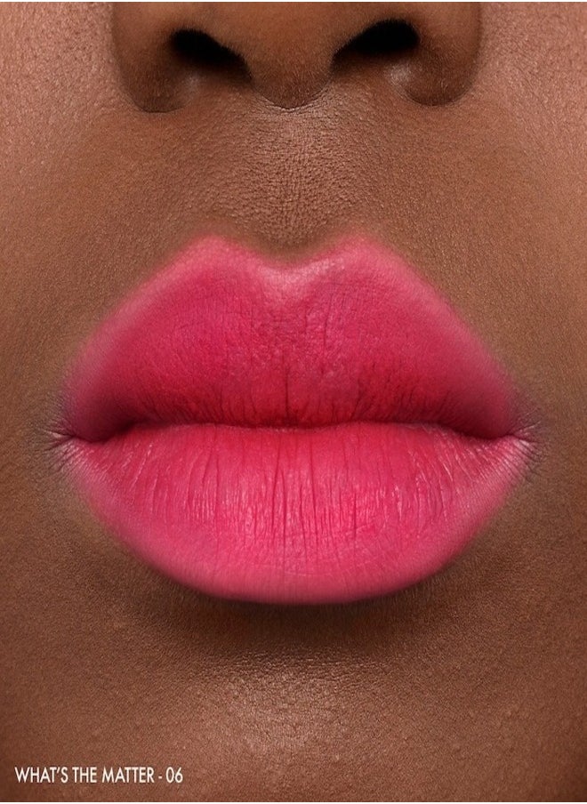SEPHORA - Sephora Collection Soft Matte & Easy - Smooth Matte Lip Color |  6 What's The Matter - Fuchsia Pink | Lightweight, Long-Lasting, Comfortable Wear | 4.5ml - Image 1
