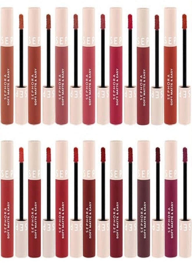 SEPHORA - Sephora Collection Soft Matte & Easy - Smooth Matte Lip Color |  6 What's The Matter - Fuchsia Pink | Lightweight, Long-Lasting, Comfortable Wear | 4.5ml - Image 1