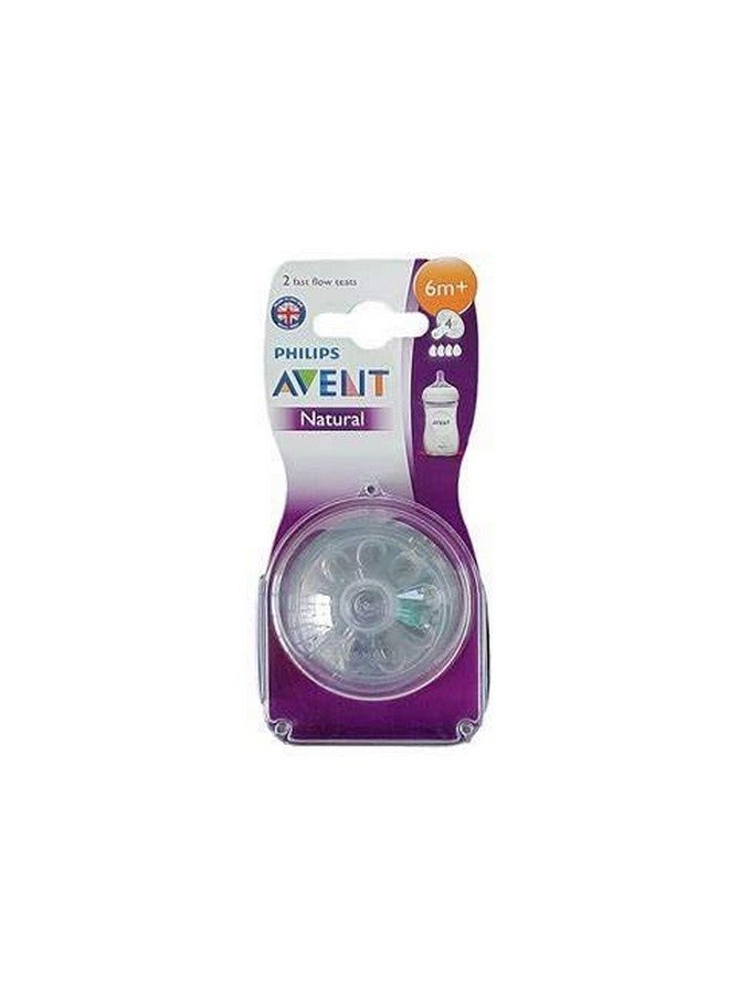Philips Avent Anti-Colic Fast Flow Nipple for Avent Anti-Colic Baby Bottles, 6 Months+ (Pack of 2)2
