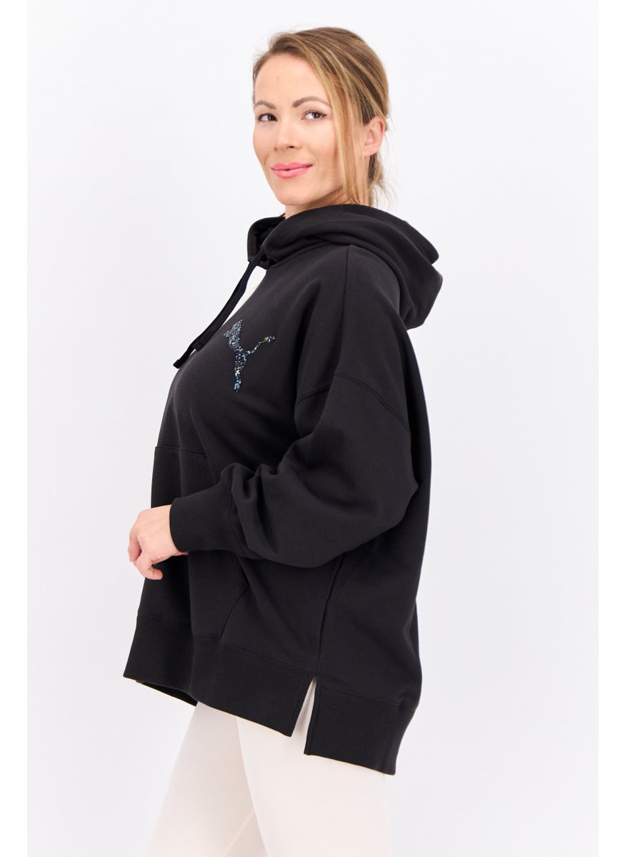 PUMA Women Sportswear Fit Long Sleeves Outdoor Sweatshirt, Black  - Image 2