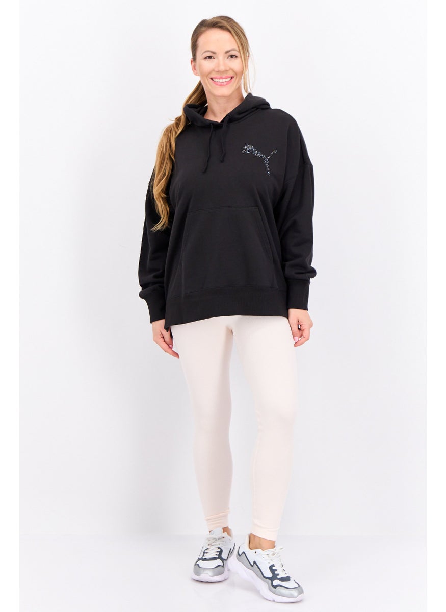 PUMA Women Sportswear Fit Long Sleeves Outdoor Sweatshirt, Black  - Image 4