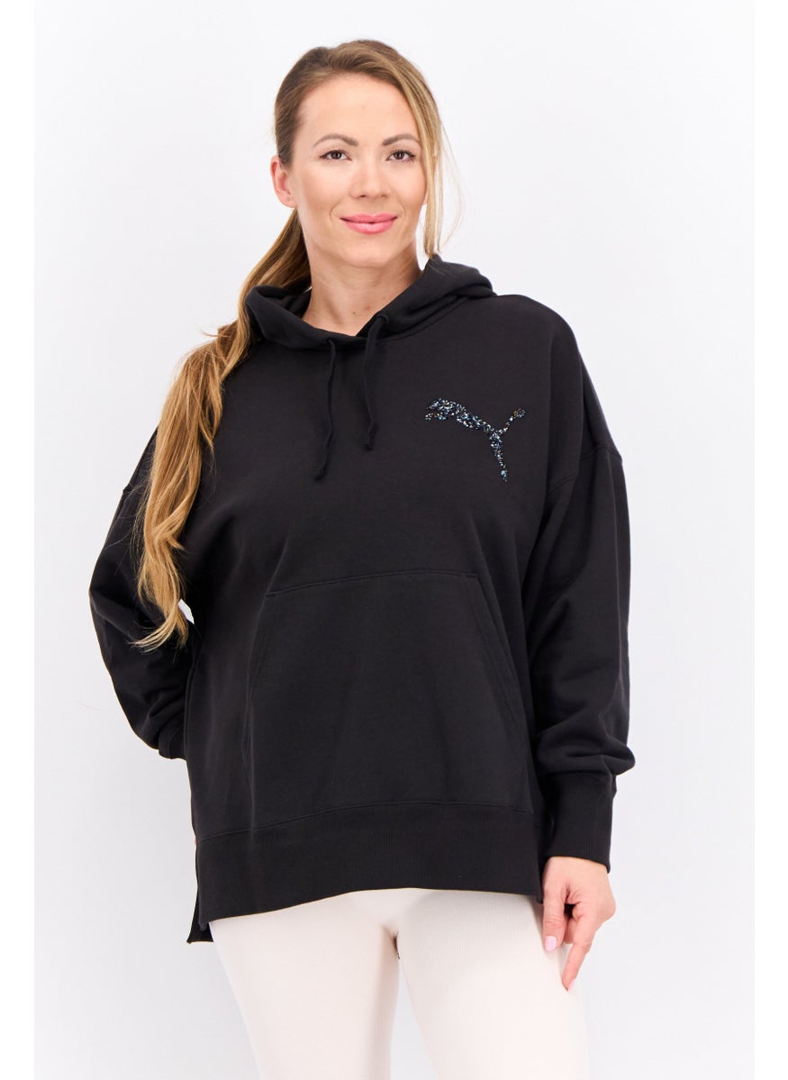 PUMA Women Sportswear Fit Long Sleeves Outdoor Sweatshirt, Black  - Image 1