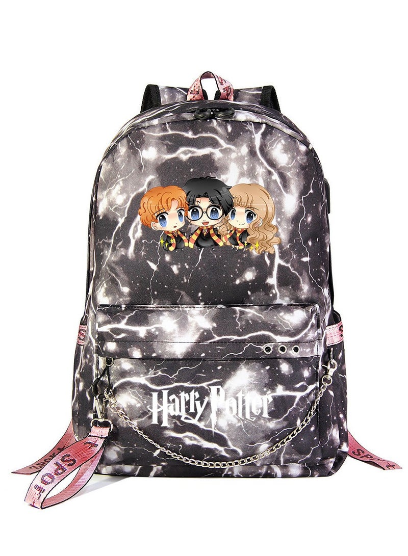 Harry Potter Cartoon Printed Backpack