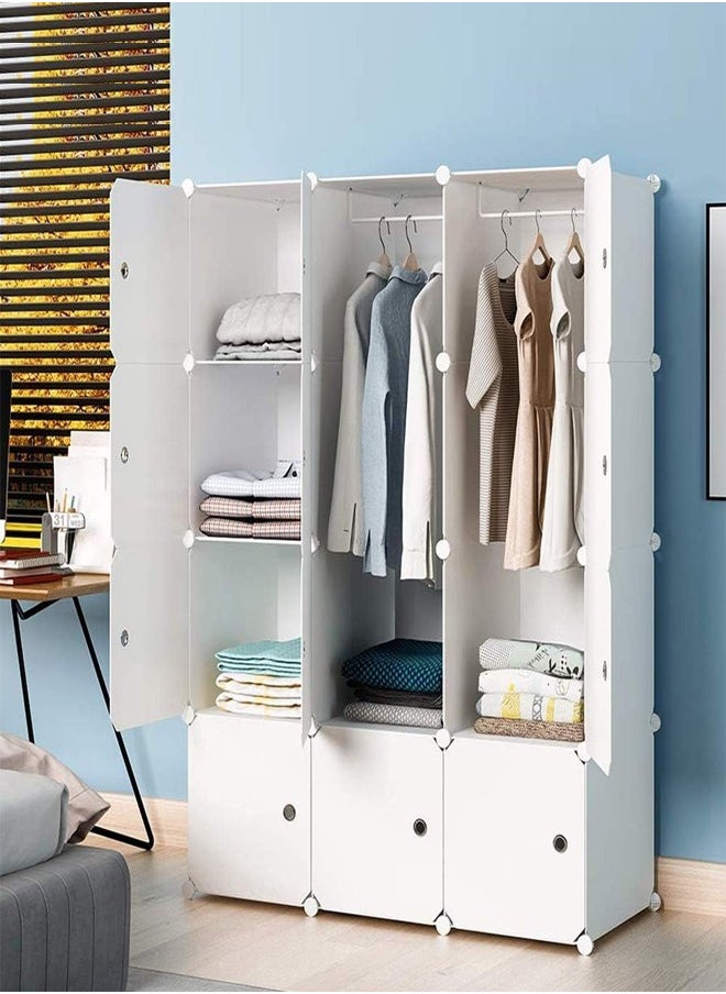 fashionhome Wardrobe Bedroom Furniture Home Closet Clothes Storage Rack 111 x47x147 cm  - Image 1