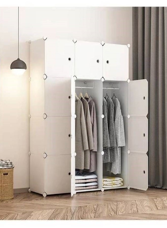 fashionhome Wardrobe Bedroom Furniture Home Closet Clothes Storage Rack 111 x47x147 cm  - Image 5