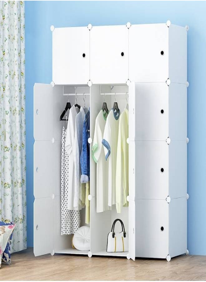 fashionhome Wardrobe Bedroom Furniture Home Closet Clothes Storage Rack 111 x47x147 cm  - Image 4