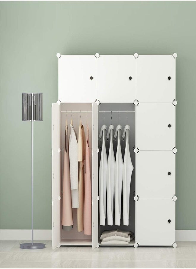 fashionhome Wardrobe Bedroom Furniture Home Closet Clothes Storage Rack 111 x47x147 cm  - Image 2